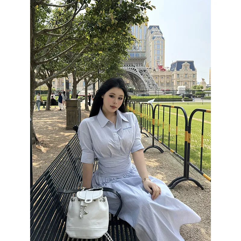 BSEVENI Casual Long Skirt Women's-3