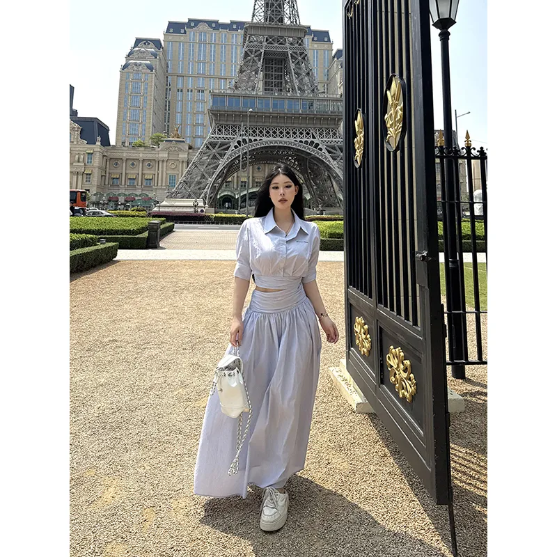 BSEVENI Casual Long Skirt Women's-2