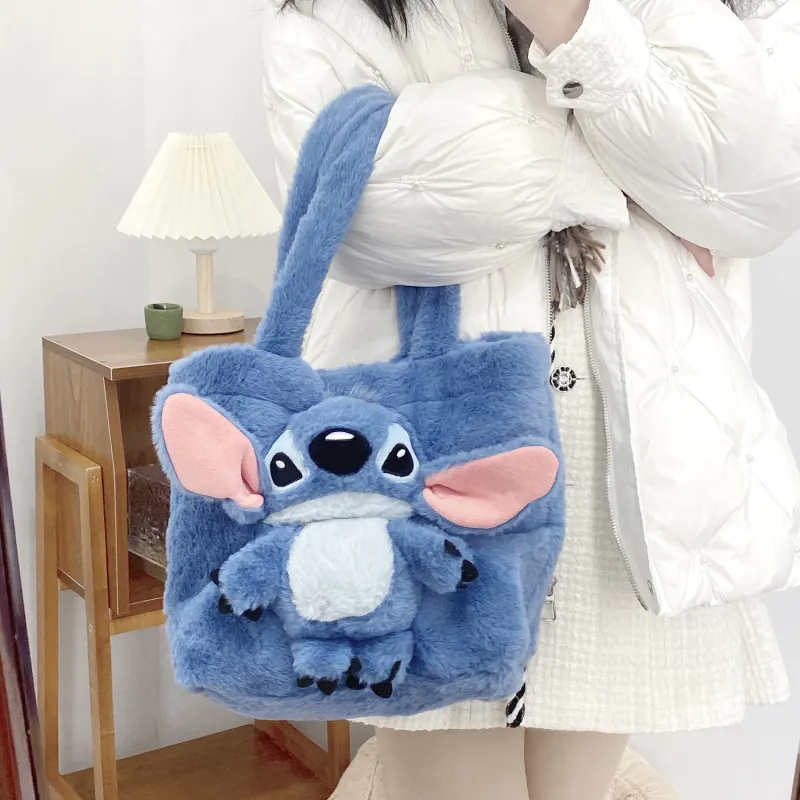 Disney Polyester Tote Bag Shopping Bag Shoulder Bag Handbag Women's Blue-2