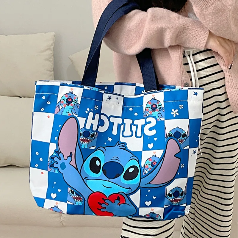 Disney Canvas Tote Bag Shopping Bag Canvas Bag Shoulder Bag Women's Blue-2