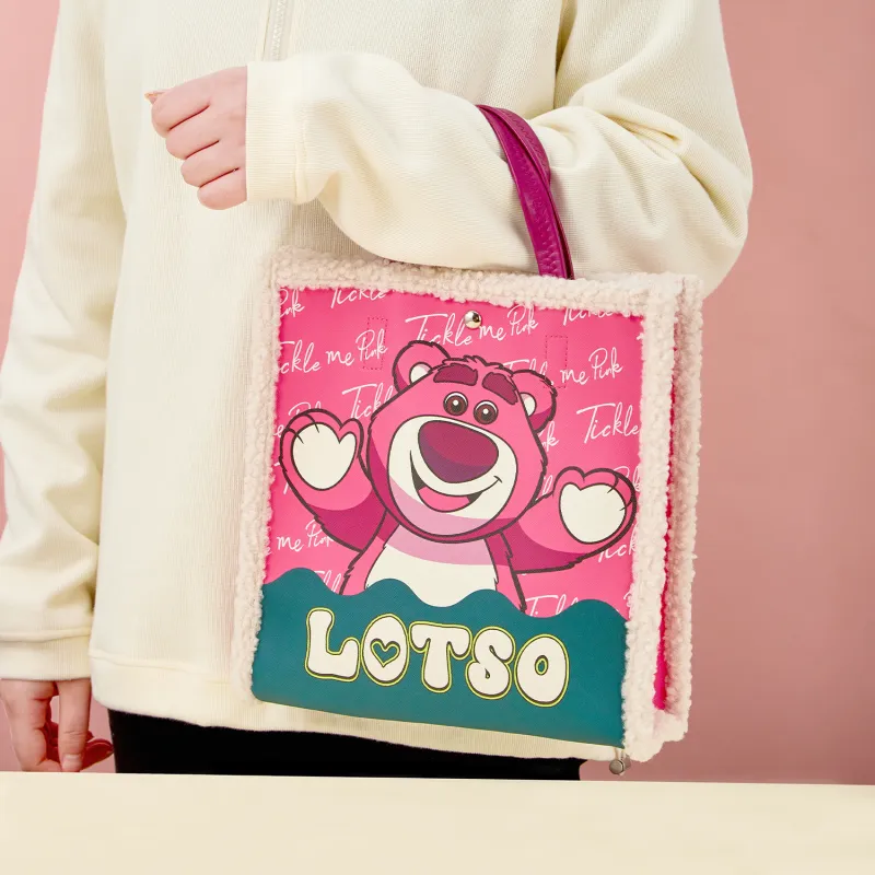 Disney Lotso Collection Mickey Collection PVC With Leather Tote Bag Shopping Handbag Regular Women's Multicolor-1