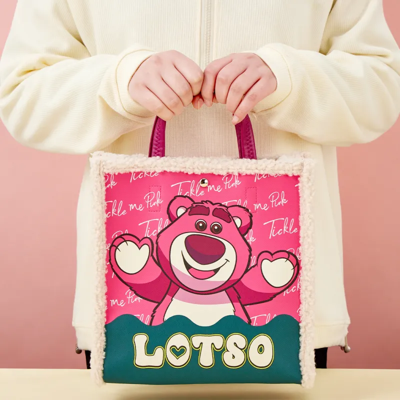 Disney Lotso Collection Mickey Collection PVC With Leather Tote Bag Shopping Handbag Regular Women's Multicolor-2