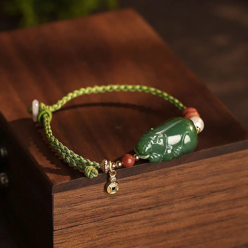 Princess Cui Bracelets Green Jade Unisex-1