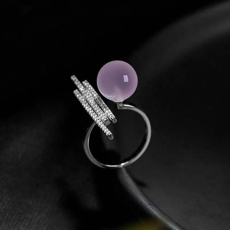 Princess Cui Chalcedony Jade Rings Women's-1