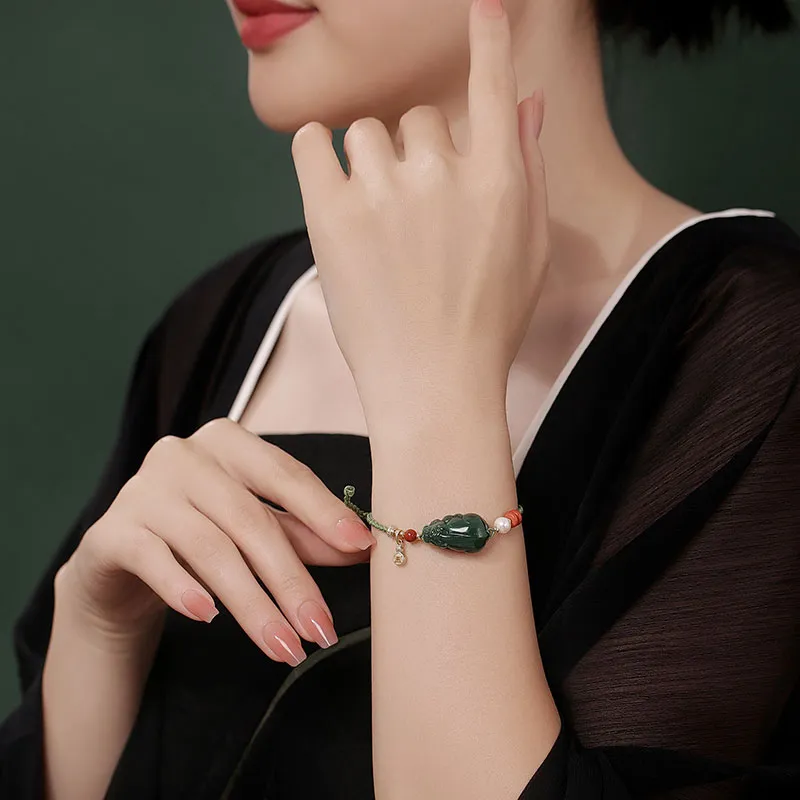 Princess Cui Bracelets Green Jade Unisex-4