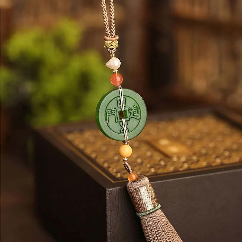 Princess Cui Hetian Jade Green Jade Unisex-2