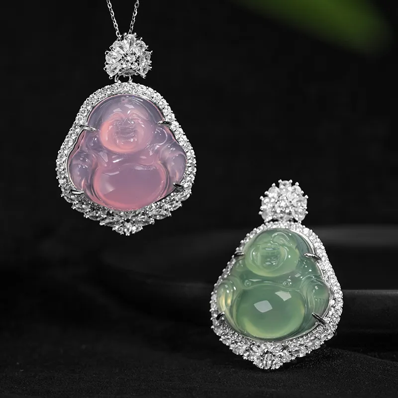 Princess Cui Chalcedony Jade Necklaces Unisex-1