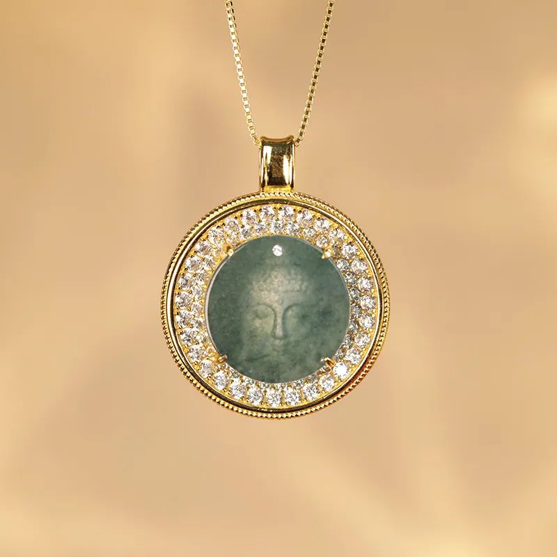 Princess Cui Ice Type Jadeite Necklaces Women's-1