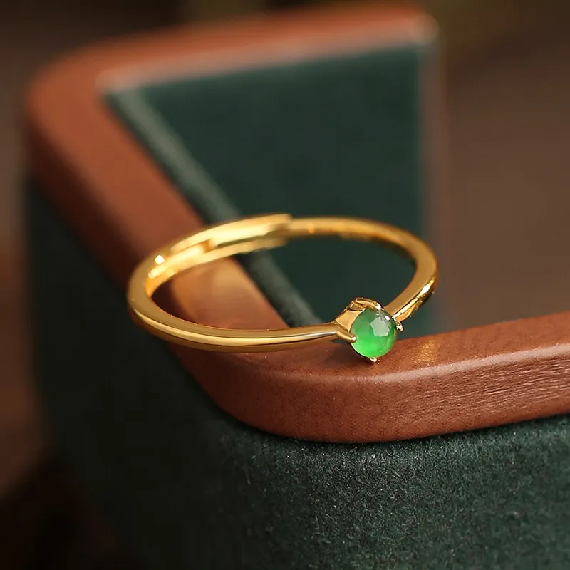 Princess Cui Ice Type Jadeite Rings Unisex-3