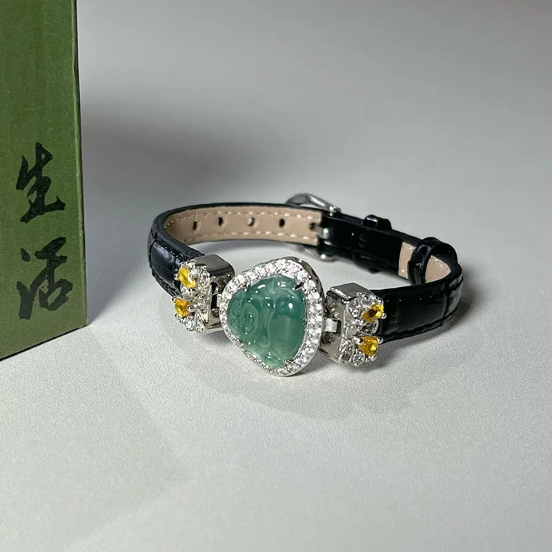 Princess Cui Ice Glutinous Jadeite Bracelets Unisex-2
