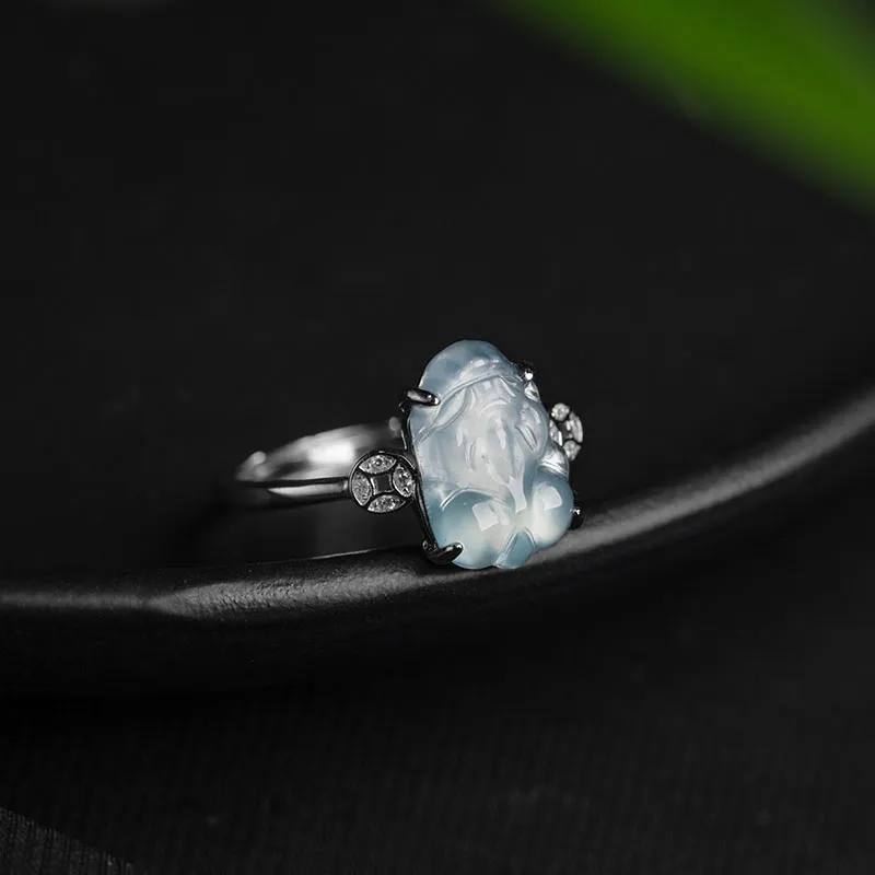 Princess Cui Ice Type Jadeite Rings Unisex-3