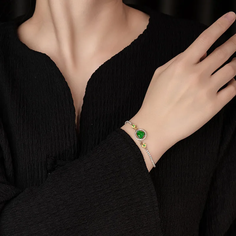Princess Cui Ice Glutinous Jadeite Bracelets Women's-1