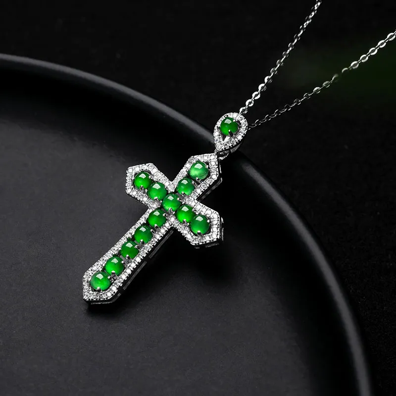Princess Cui Ice Type Jadeite Necklaces Women's-2