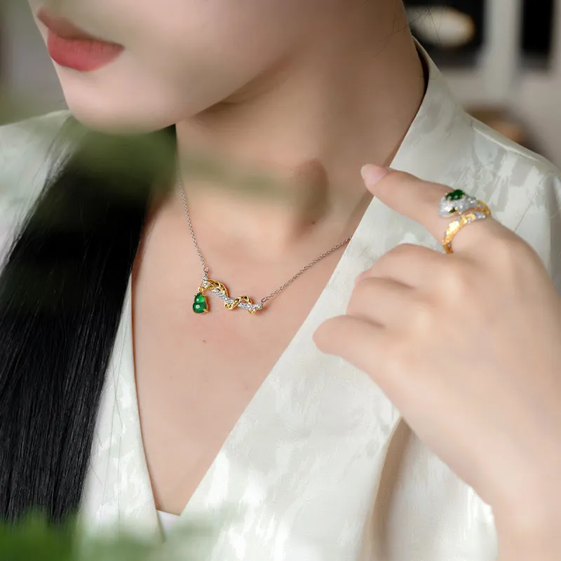 Princess Cui Ice Type Jadeite Necklaces Women's-8