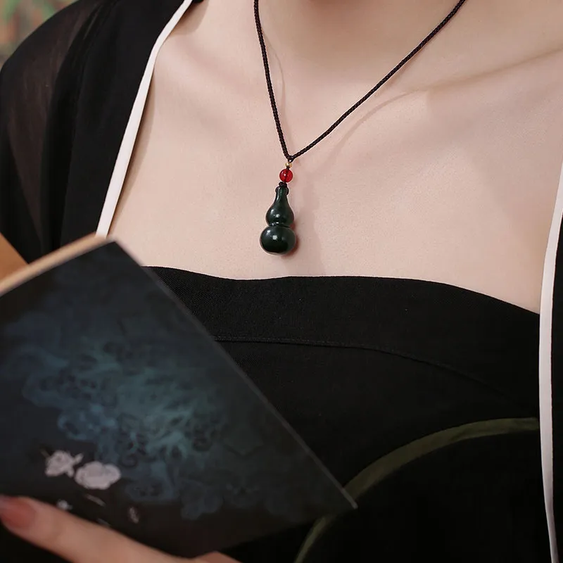 Princess Cui Hetian Jade Black Jade Unisex-5