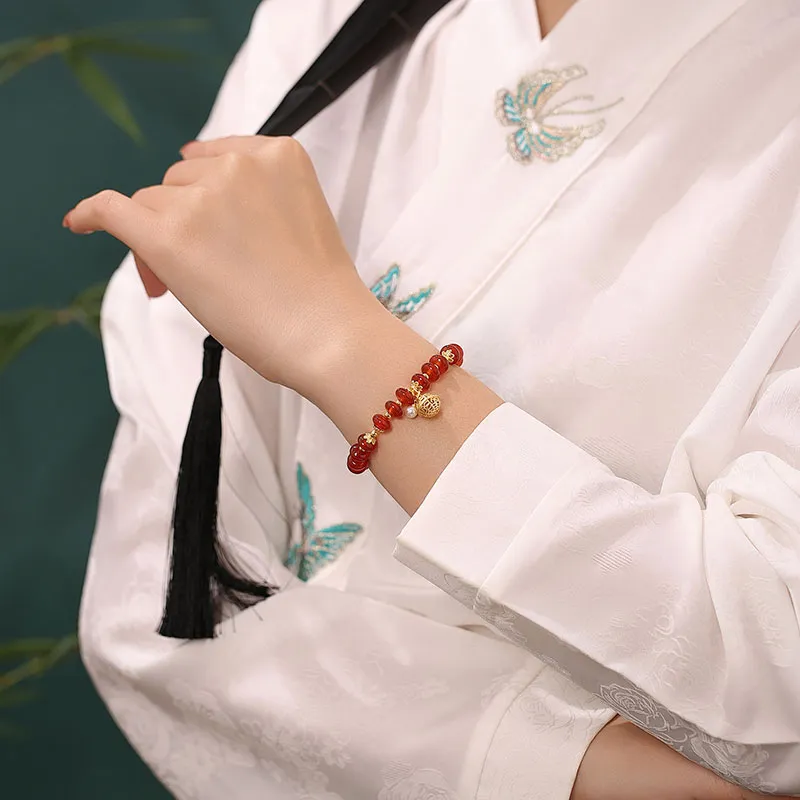Princess Cui Southern Red Agate Bracelets Unisex-5
