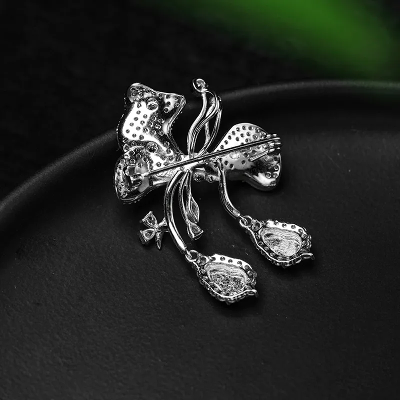 Princess Cui Ice Type Jadeite Brooches Women's-3