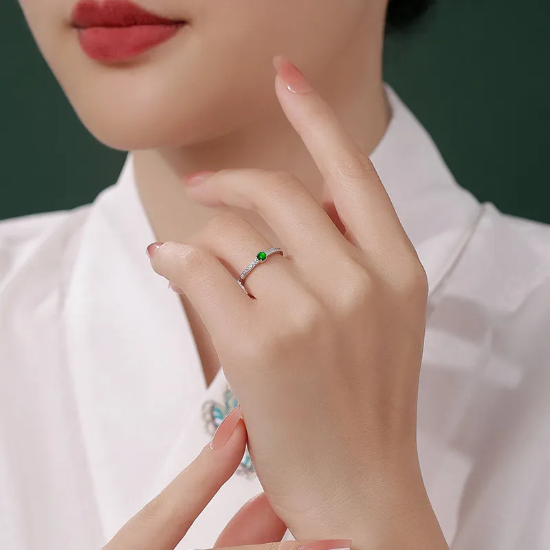 Princess Cui Ice Type Jadeite Rings Unisex-5
