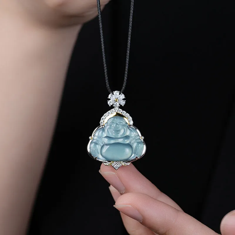 Princess Cui Ice Glutinous Jadeite Necklaces Women's-4