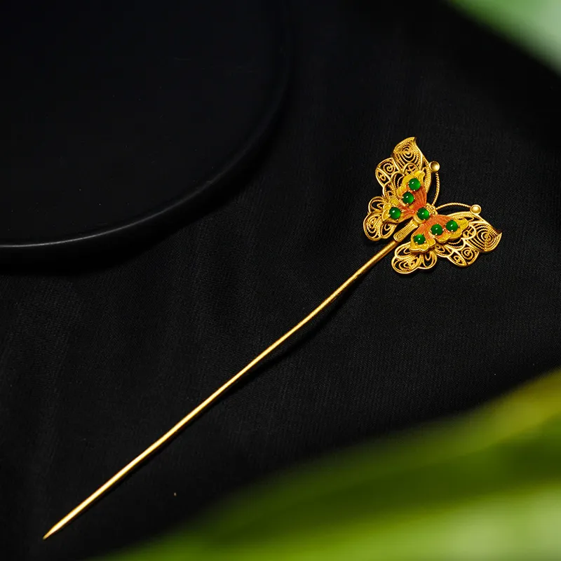 Princess Cui Ice Type Jadeite Hairpin Women's-3