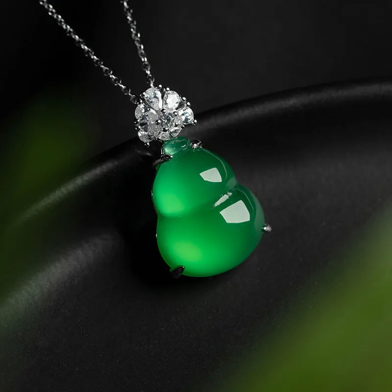 Princess Cui Chalcedony Jade Necklaces Women's-2
