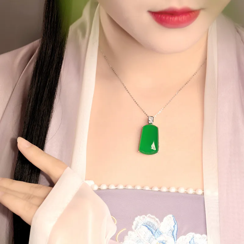 Princess Cui Chalcedony Jade Necklaces Women's-6