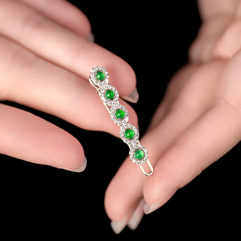 Princess Cui High Ice Jade Jadeite Hair Clip Unisex-1