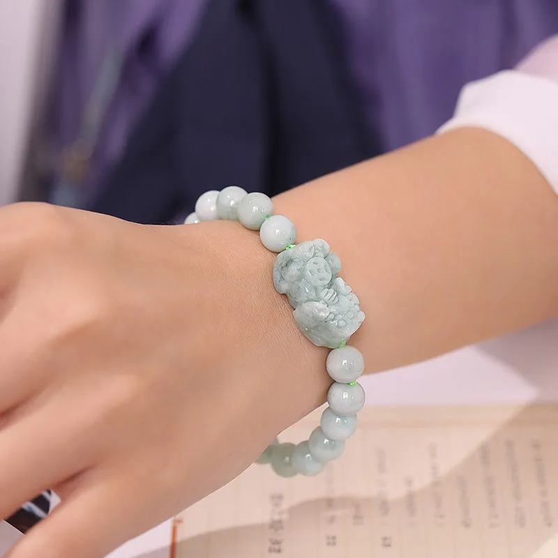 Princess Cui Glutinous Jade Jadeite Bracelets Unisex-4