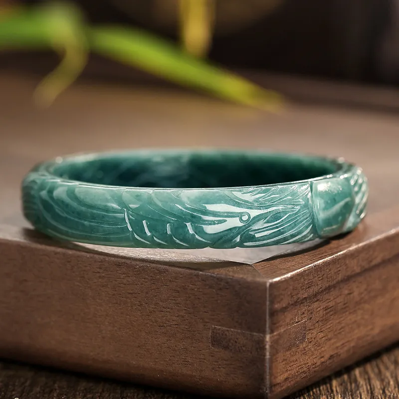 Princess Cui Bean Type Jadeite Bangles Unisex-2