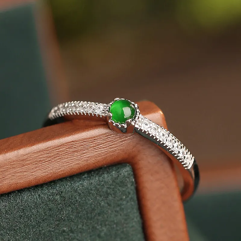 Princess Cui Ice Type Jadeite Rings Unisex-2