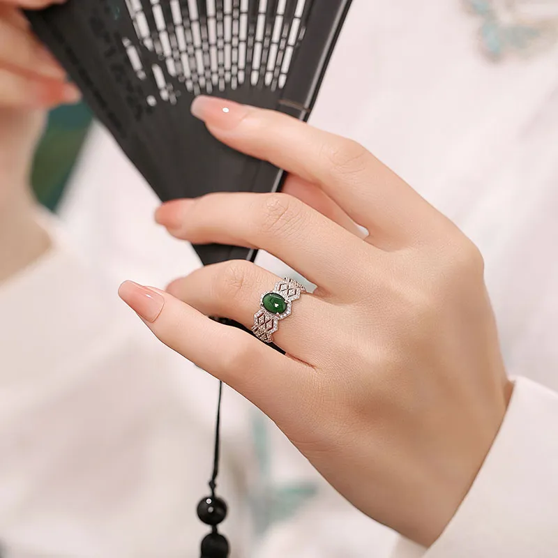 Princess Cui Ice Type Jadeite Rings Unisex-6