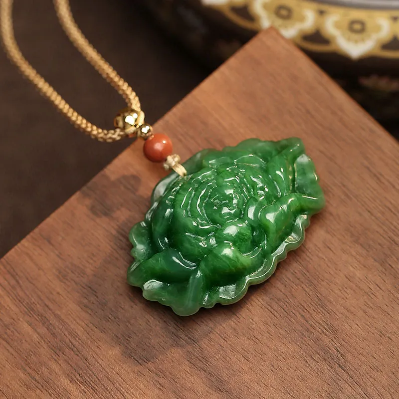 Princess Cui Hetian Jade Necklaces White Jade/Pale Greenish White Jade Women's-3