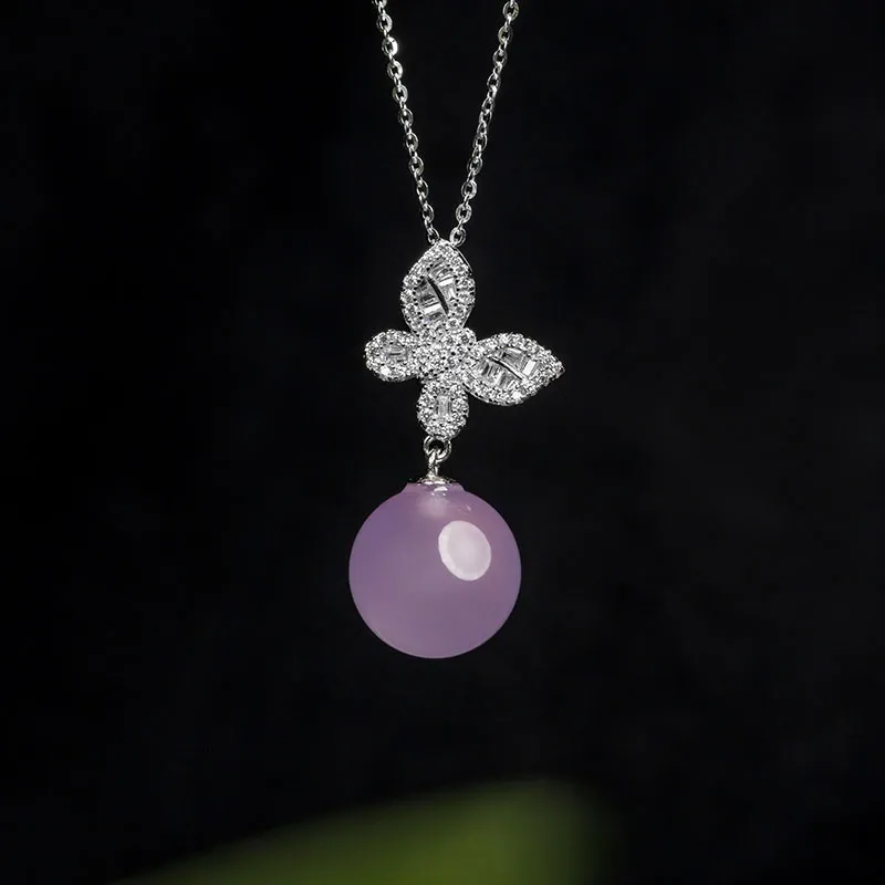 Princess Cui Chalcedony Jade Necklaces Women's-1
