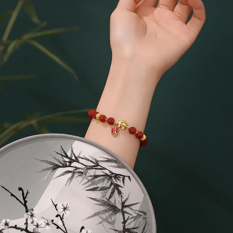 Princess Cui Southern Red Agate Bracelets Unisex-4