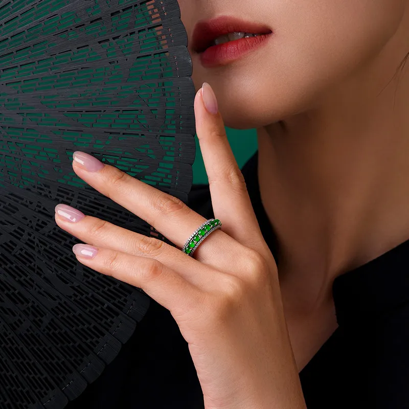 Princess Cui Ice Glutinous Jadeite Rings Women's-2