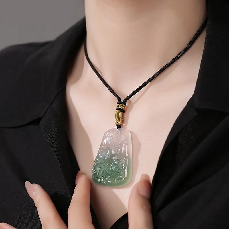 Princess Cui Agate Jade Necklaces Unisex-2