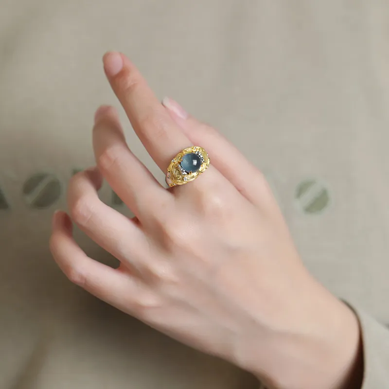 Princess Cui Ice Type Jadeite Rings Unisex-5