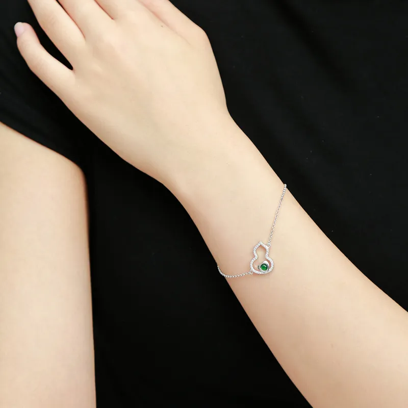 Princess Cui High Ice Jade Wealth Jade Gourd Bracelet Women's-1