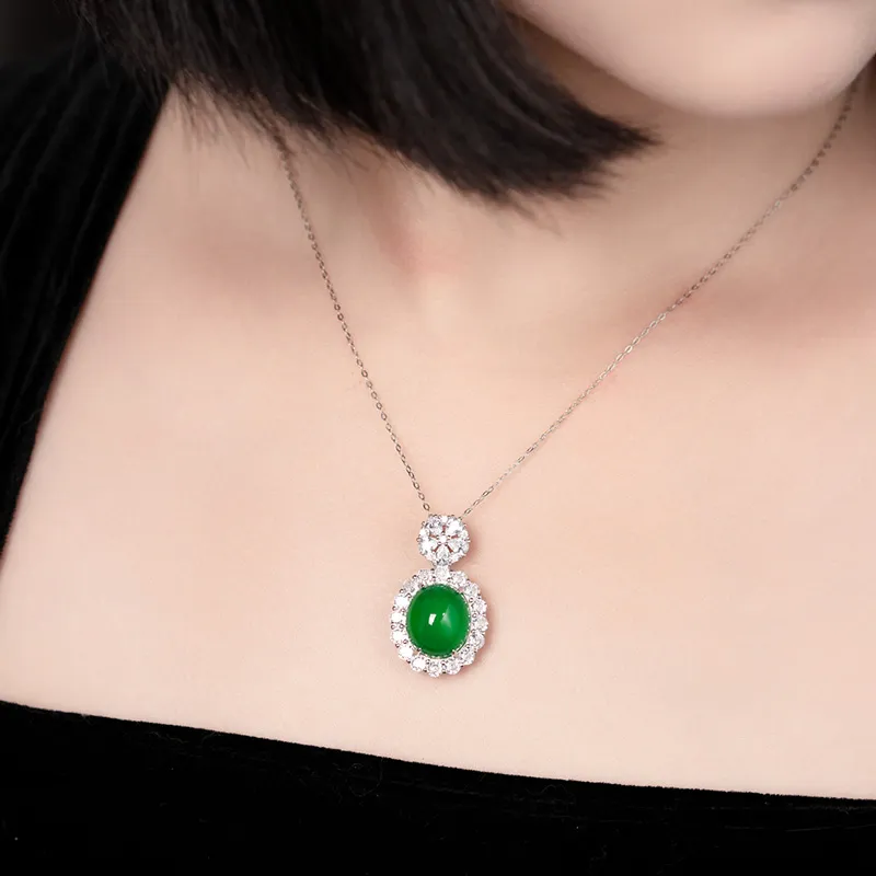Princess Cui Agate Jade Pendants Women's-1