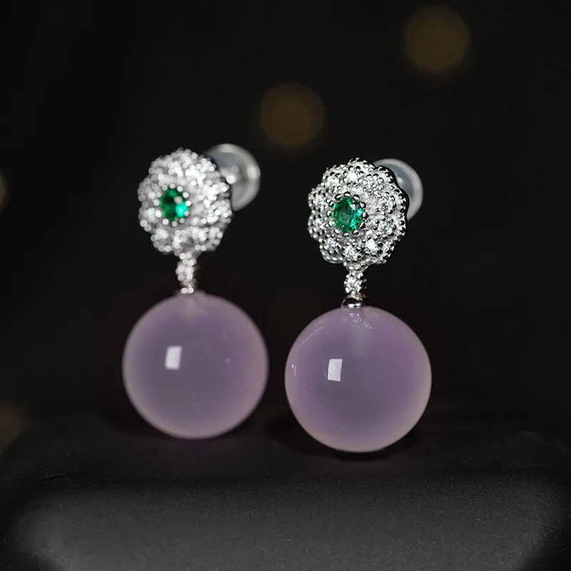 Princess Cui Chalcedony Earrings Women's-2