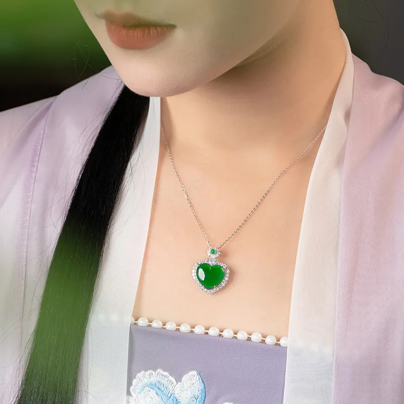 Princess Cui Ice Type Jadeite Necklaces Women's-5