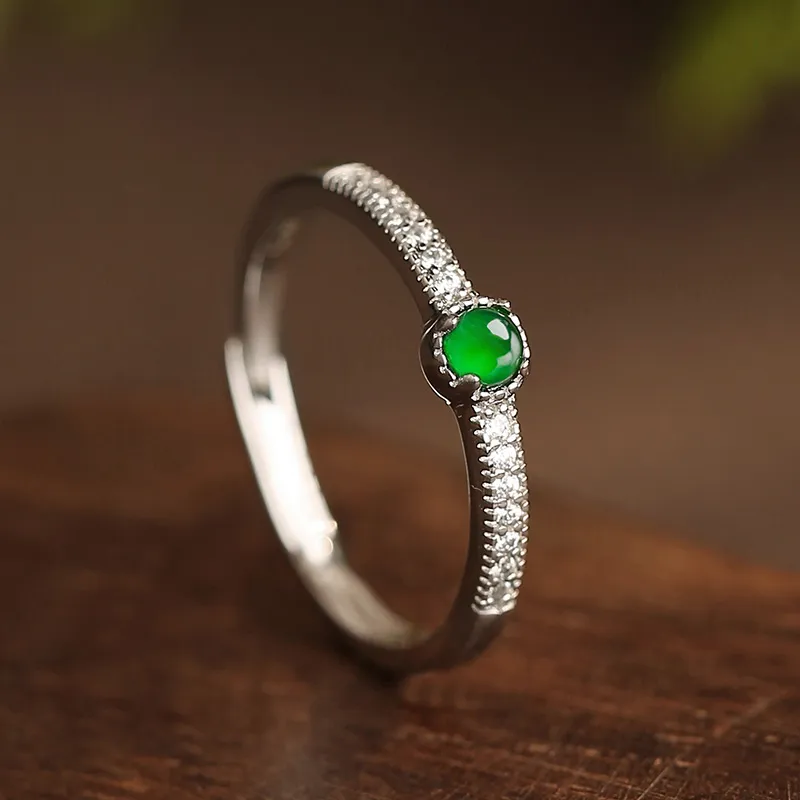 Princess Cui Ice Type Jadeite Rings Unisex-1