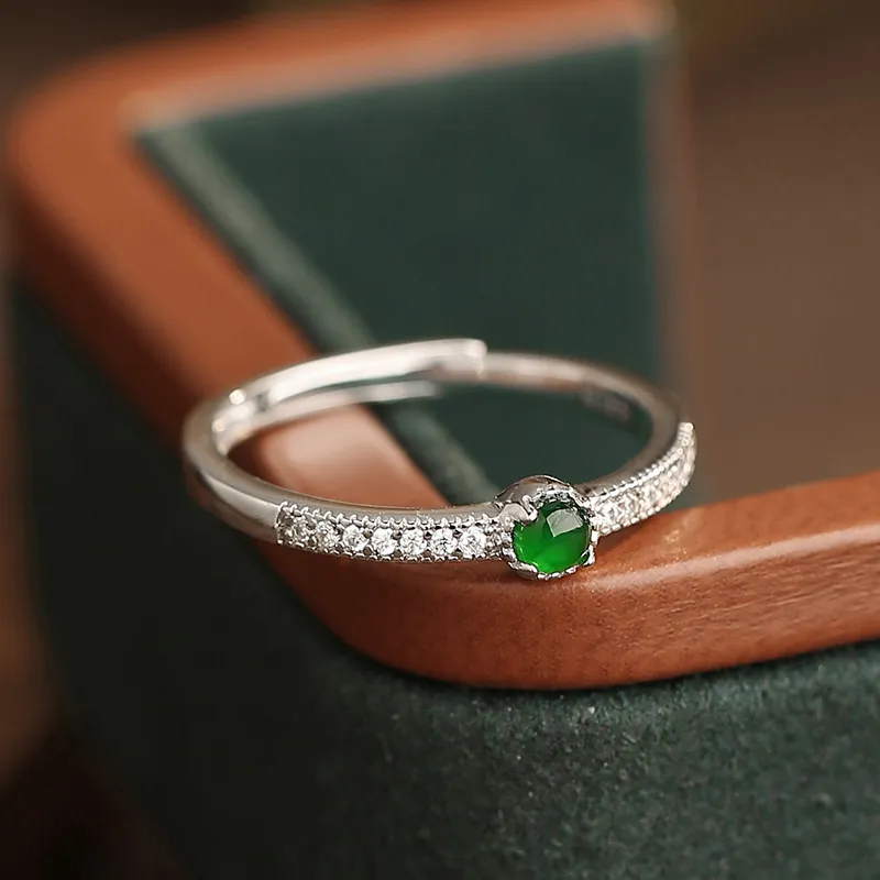 Princess Cui Ice Type Jadeite Rings Unisex-3