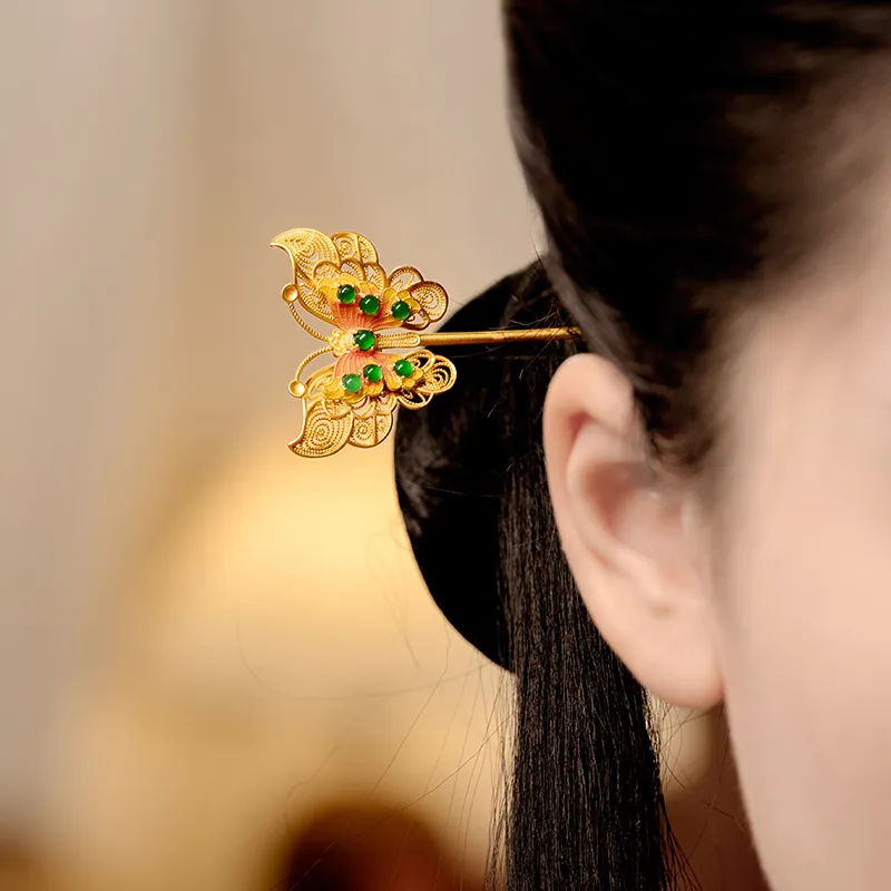 Princess Cui Ice Type Jadeite Hairpin Women's-5