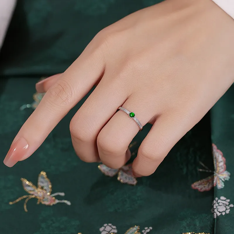 Princess Cui Ice Type Jadeite Rings Unisex-4