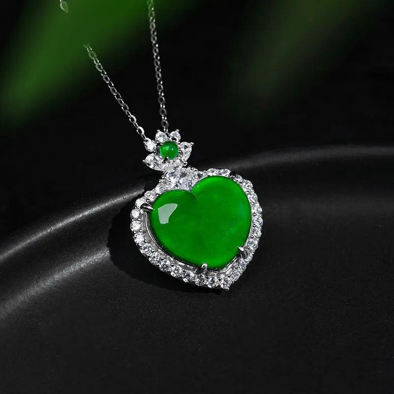Princess Cui Ice Type Jadeite Necklaces Women's-2