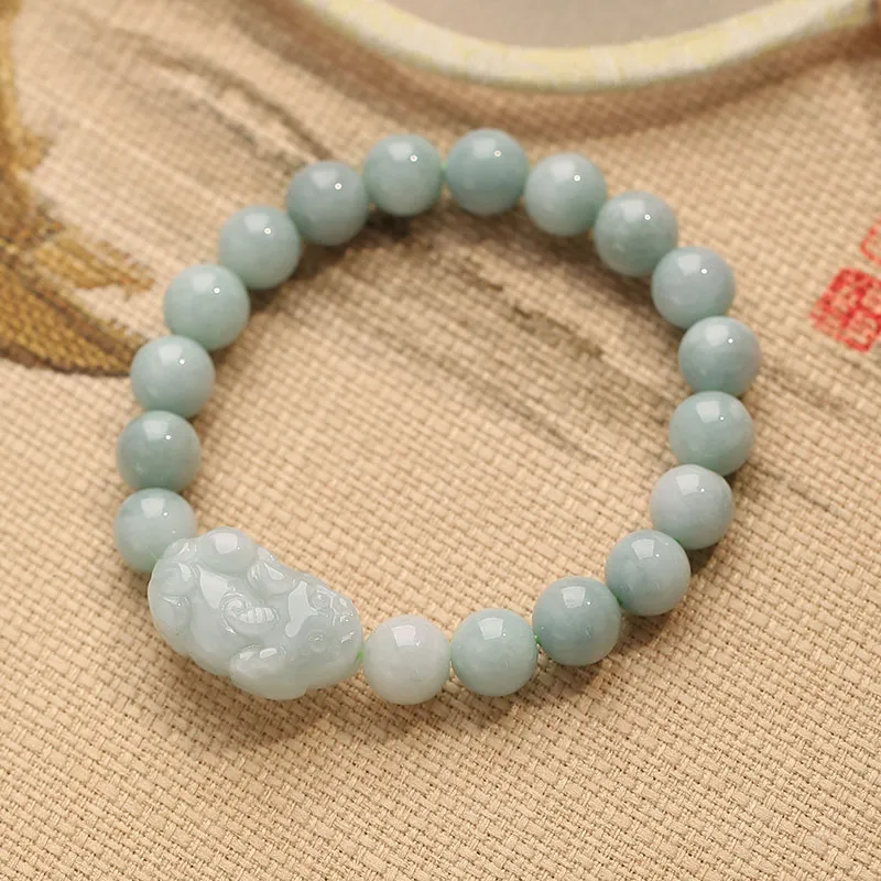 Princess Cui Glutinous Jade Jadeite Bracelets Unisex-3