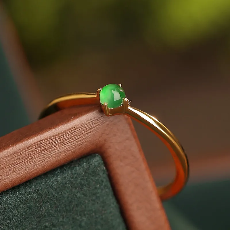 Princess Cui Ice Type Jadeite Rings Unisex-2