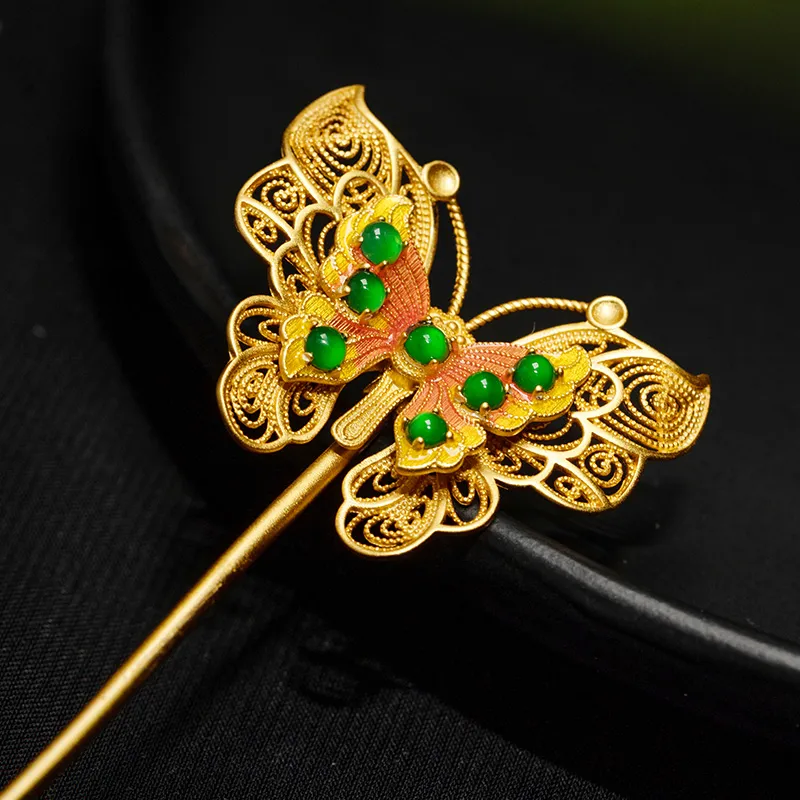 Princess Cui Ice Type Jadeite Hairpin Women's-1