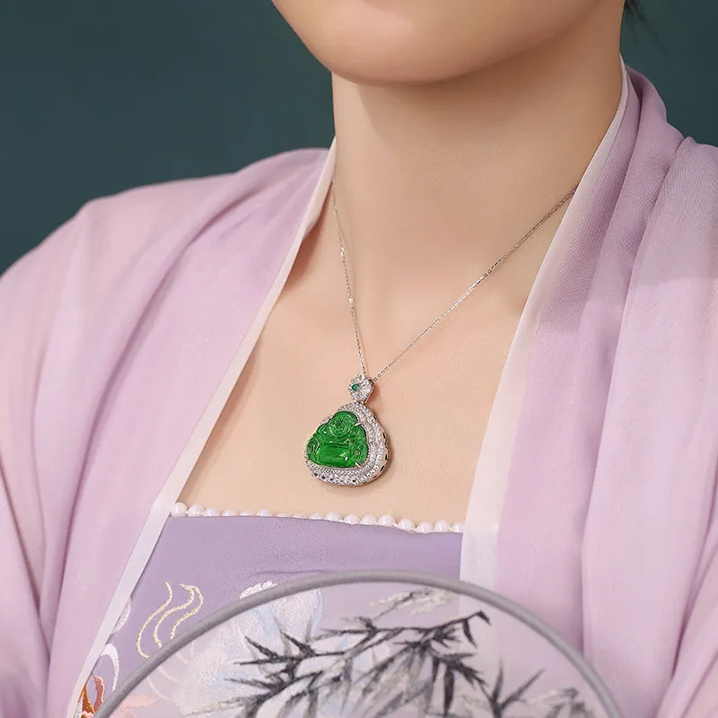 Princess Cui Ice Type Jadeite Necklaces Unisex-4